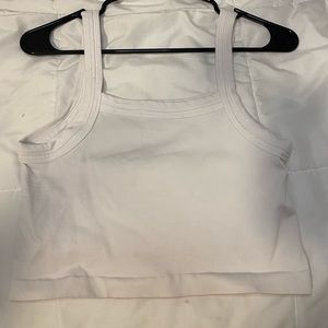 White Cropped urban outfitters Tank top, Womens size M/L.